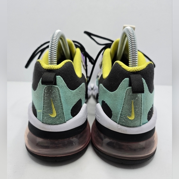 Nike | Air Max 270 React 'Bright Violet' sporty activewear sneakers | WMS 7.5 - Picture 10 of 14